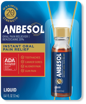 Anbesol Maximum Strength Liquid packaging