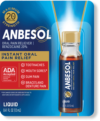 Anbesol Maximum Strength Liquid packaging